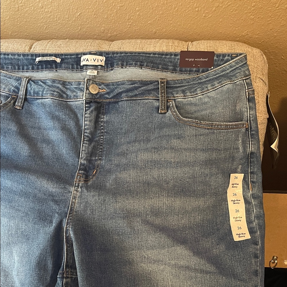 ViVI Women's Blue Denim Jeggings